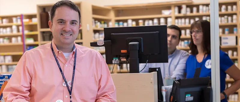 Welcoming front desk staff